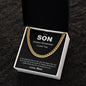 To My Son | Always Remember I Love You - Cuban Link Chain