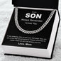 To My Son | Always Remember I Love You - Cuban Link Chain