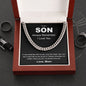 To My Son | Always Remember I Love You - Cuban Link Chain